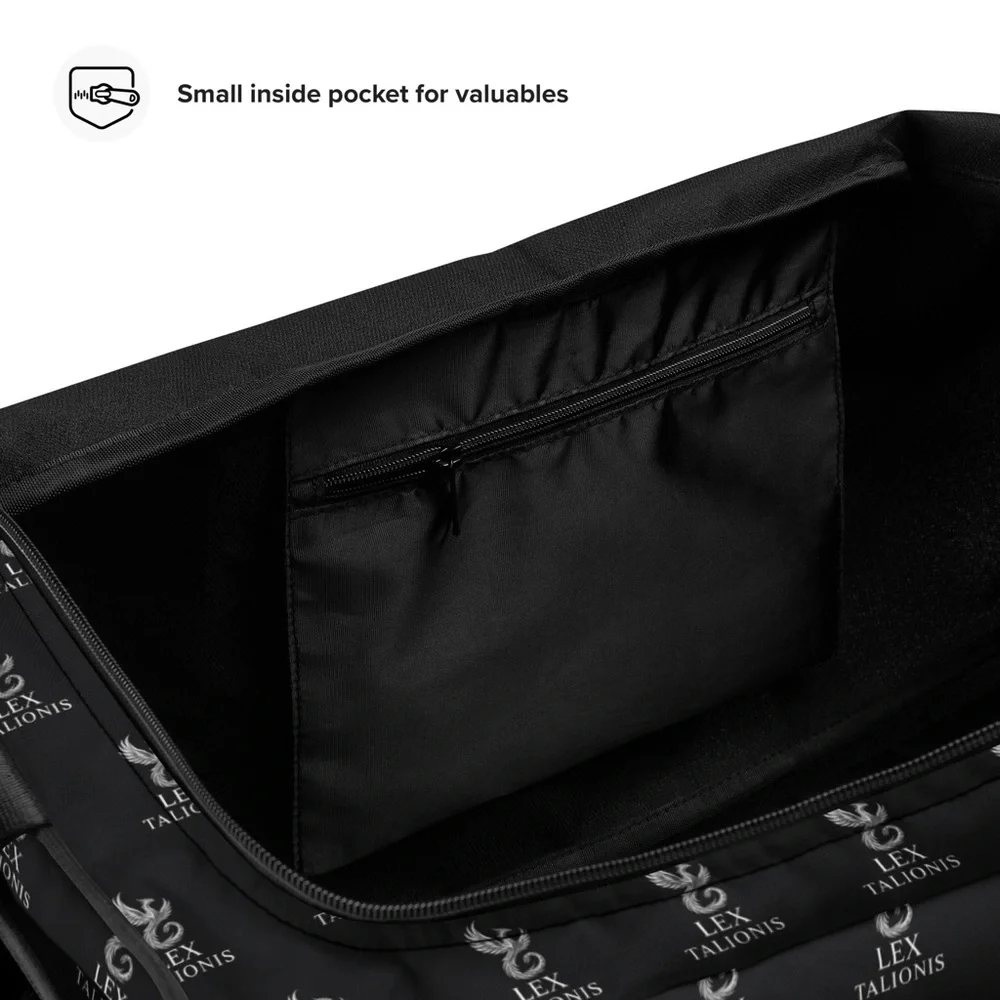 LEX Black Duffel Bag